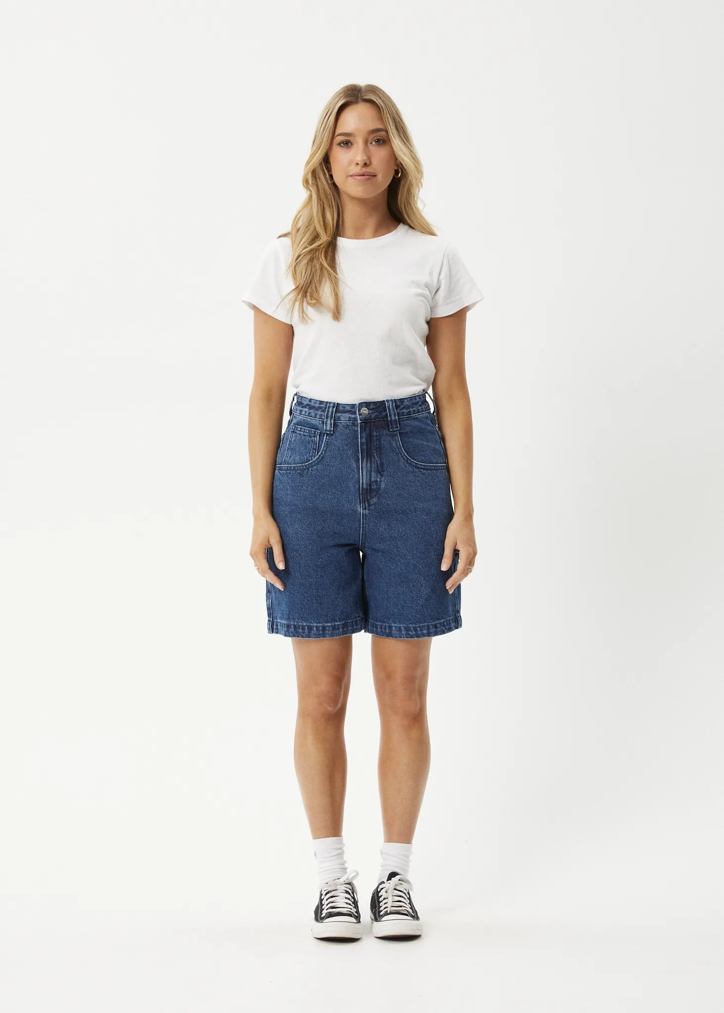 EMILIE DENIM WORKWEAR SHORT - AUTHENTIC BLUE