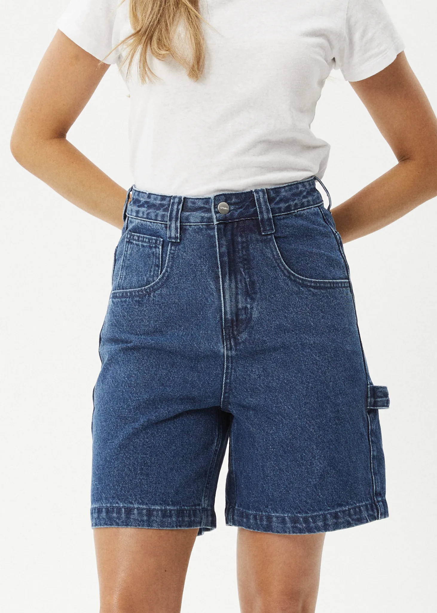 EMILIE DENIM WORKWEAR SHORT - AUTHENTIC BLUE