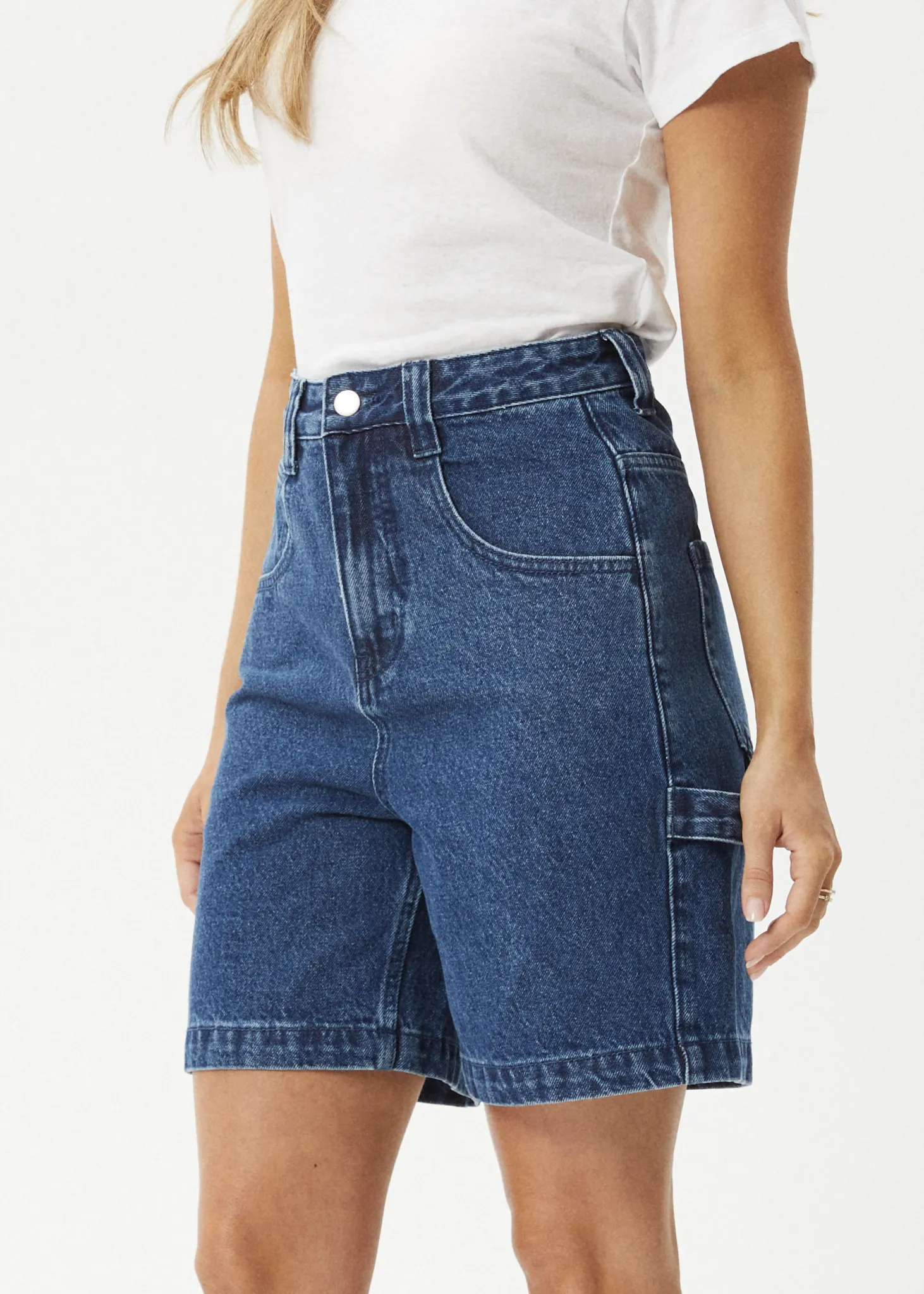 EMILIE DENIM WORKWEAR SHORT - AUTHENTIC BLUE