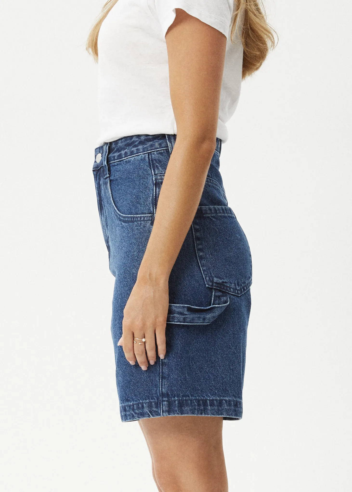 EMILIE DENIM WORKWEAR SHORT - AUTHENTIC BLUE
