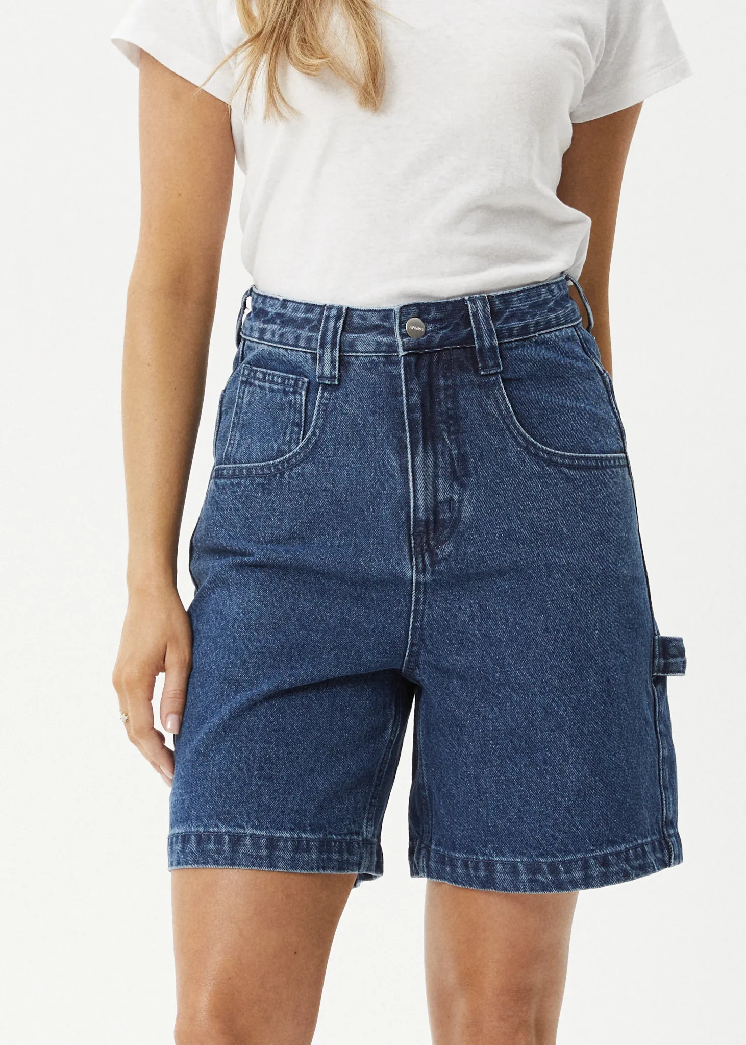 EMILIE DENIM WORKWEAR SHORT - AUTHENTIC BLUE