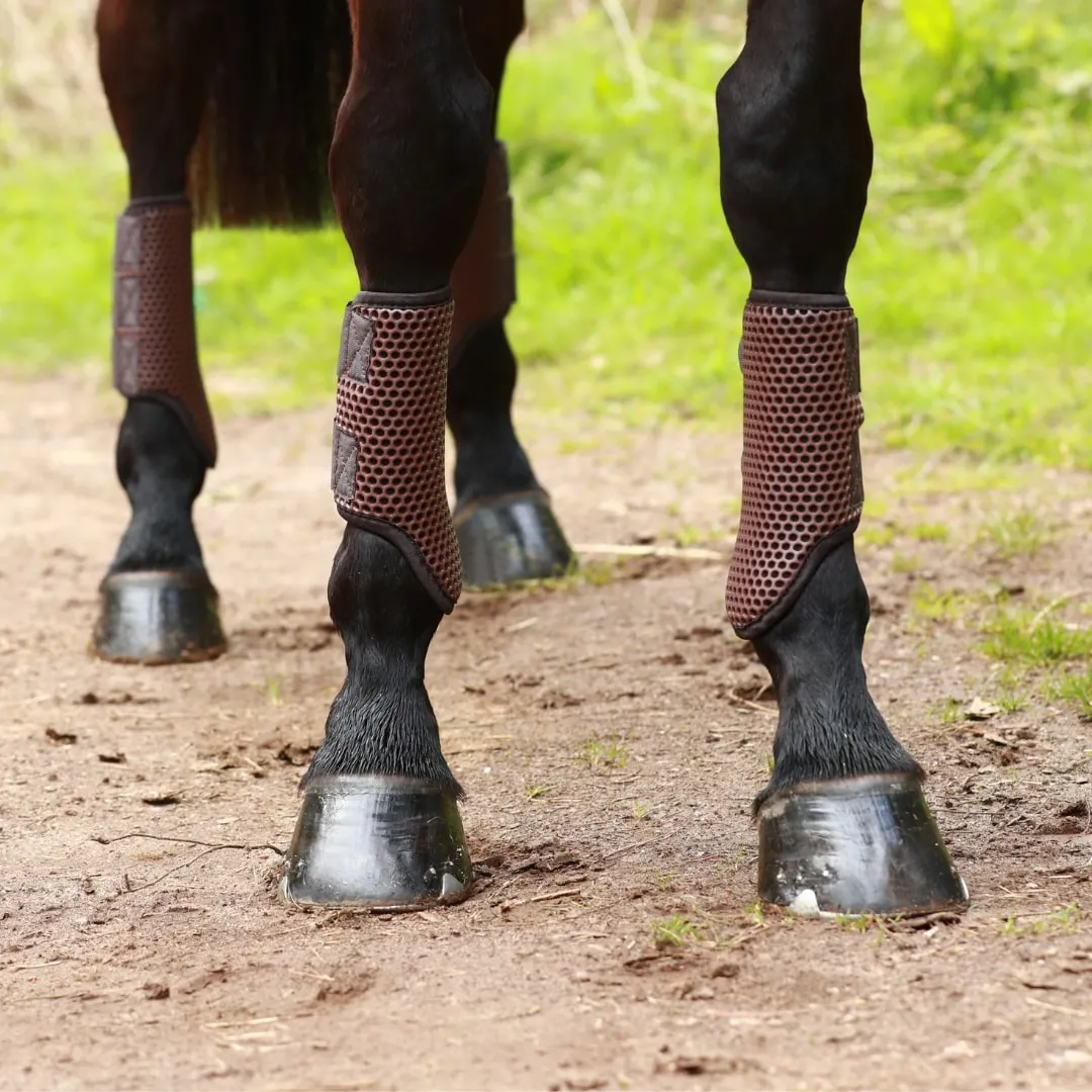 Equilibrium Breathable Tri-Zone Brushing Boots Brown