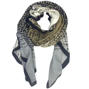 Ester Scarf - Cream Black