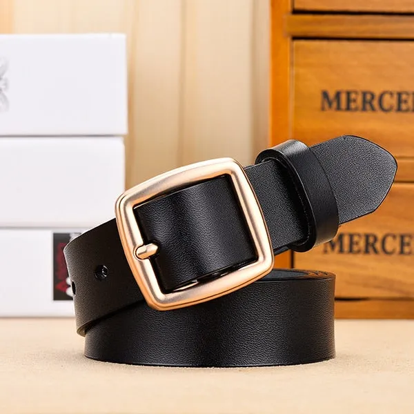 Fashion B Genuine Leather Belt For Women Female Belt Pin Buckle