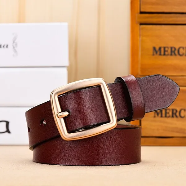 Fashion B Genuine Leather Belt For Women Female Belt Pin Buckle