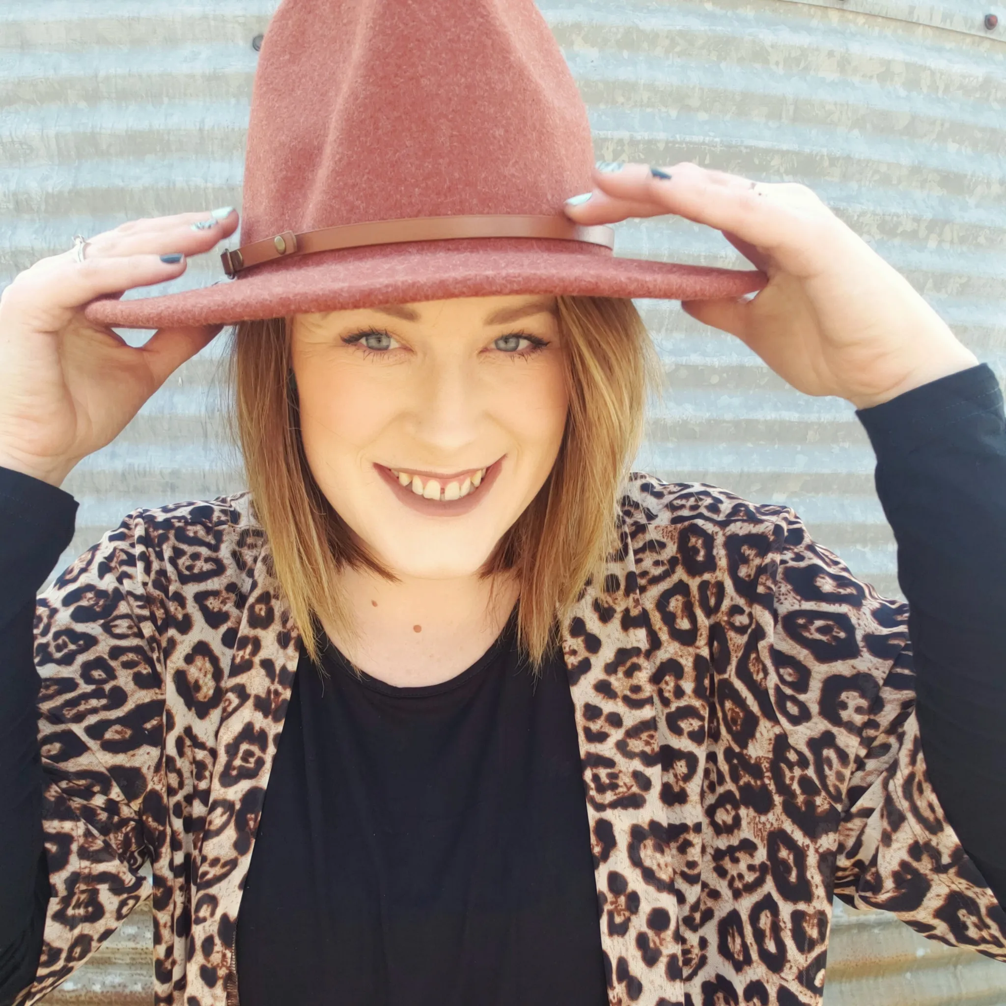 Felt Fedora Hat - Rust