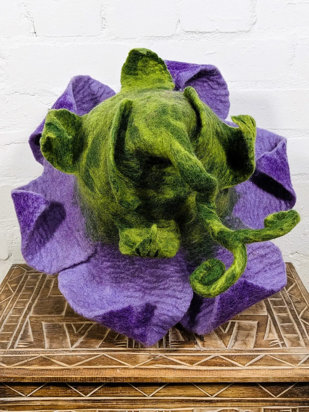 Felt Flower Leaf Hat