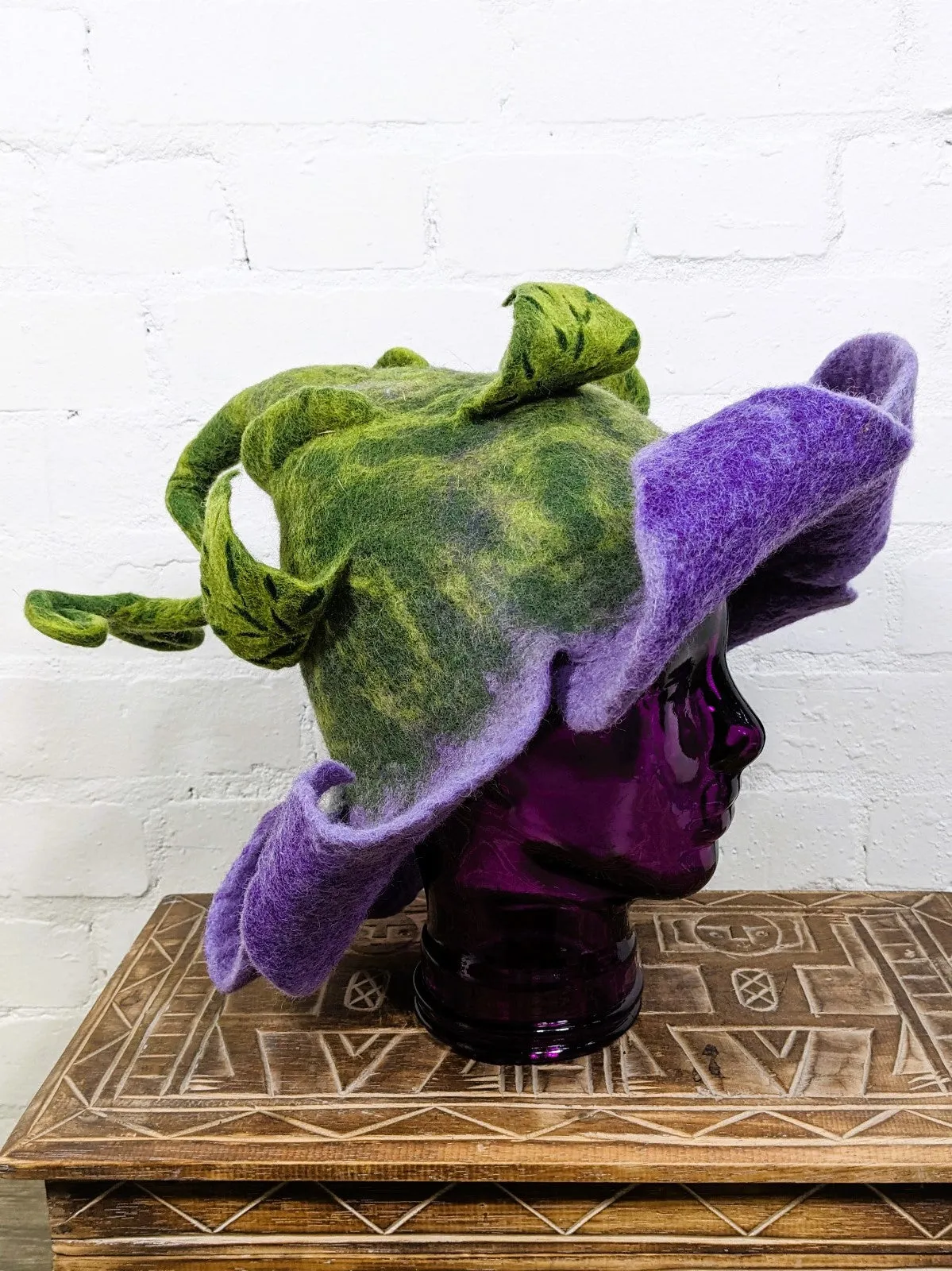 Felt Flower Leaf Hat
