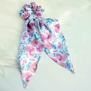 Ferosh Pink Floral Scarf Scrunchie