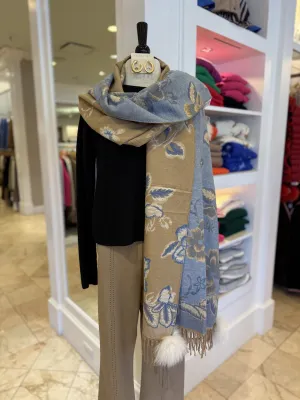 FLORAL PRNT SCARF