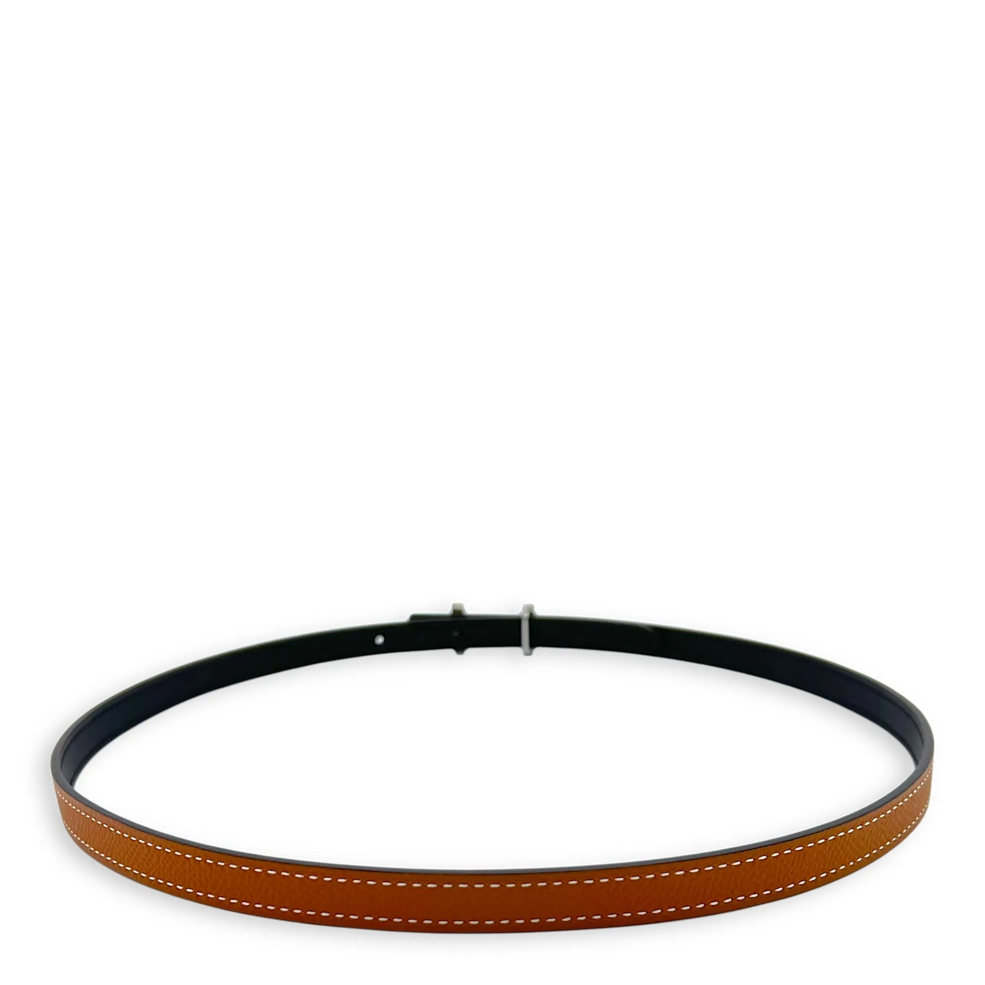 Focus H 13mm Size 75 Gold Belt in Epsom, Palladium hardware