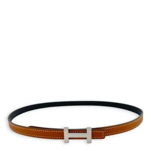 Focus H 13mm Size 75 Gold Belt in Epsom, Palladium hardware