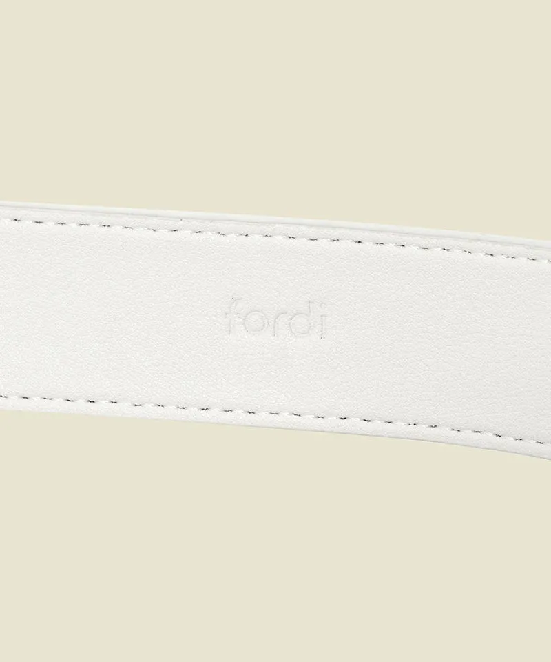 FORDI Classic Belt - Oyster White