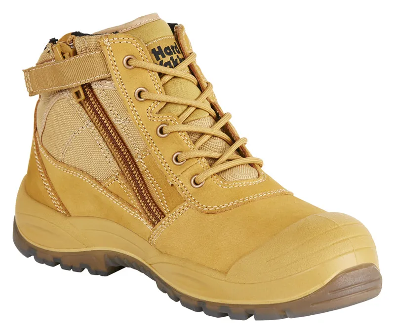 Foundations - Utility Zip Sided Steel Toe Safety Boot - Wheat