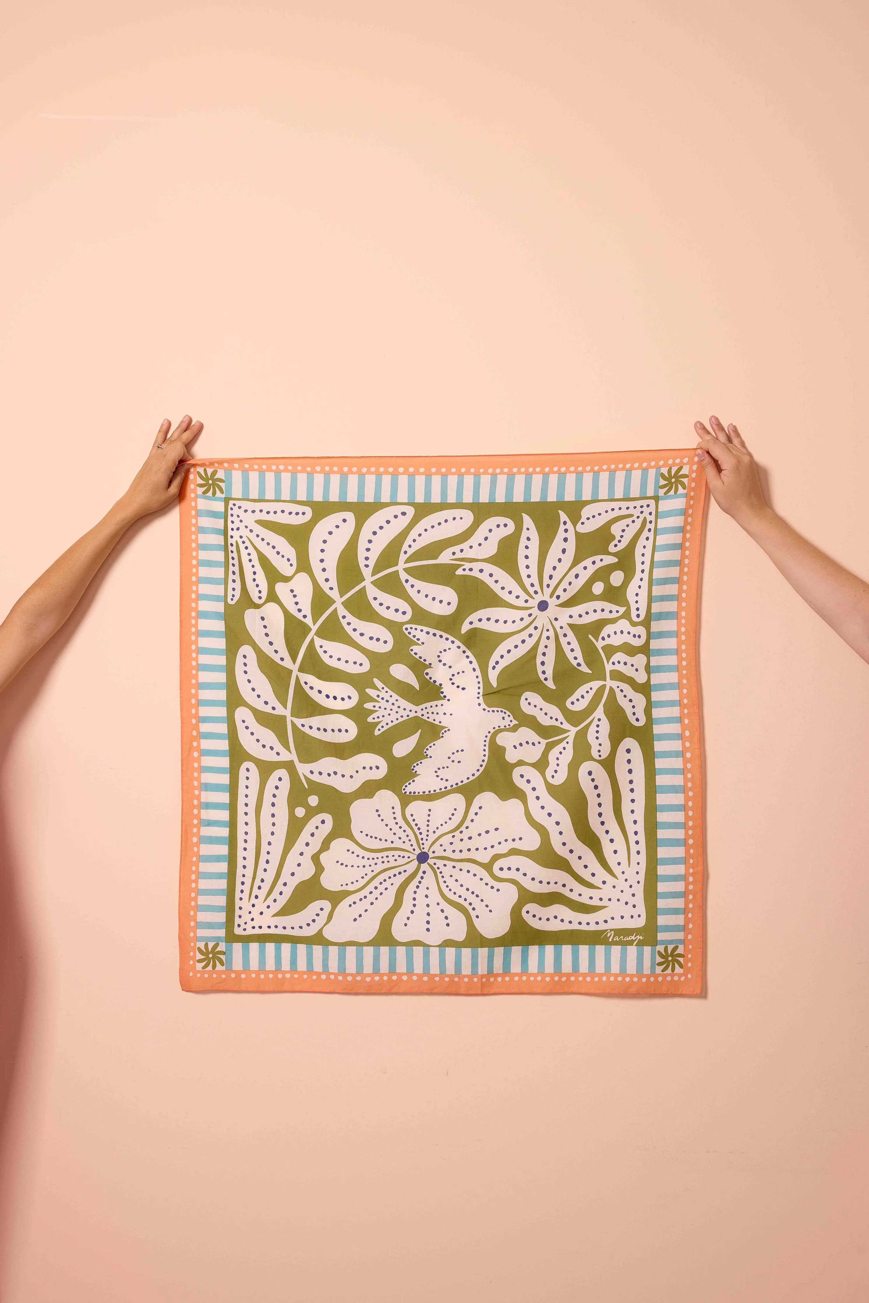 Freedom Olive Cotton Scarf