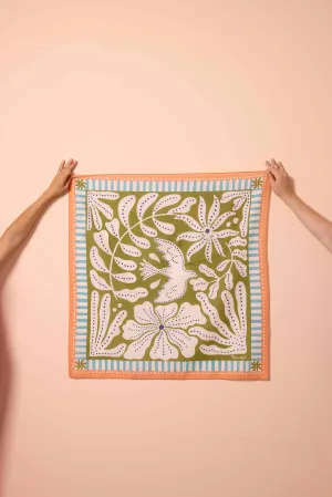 Freedom Olive Cotton Scarf