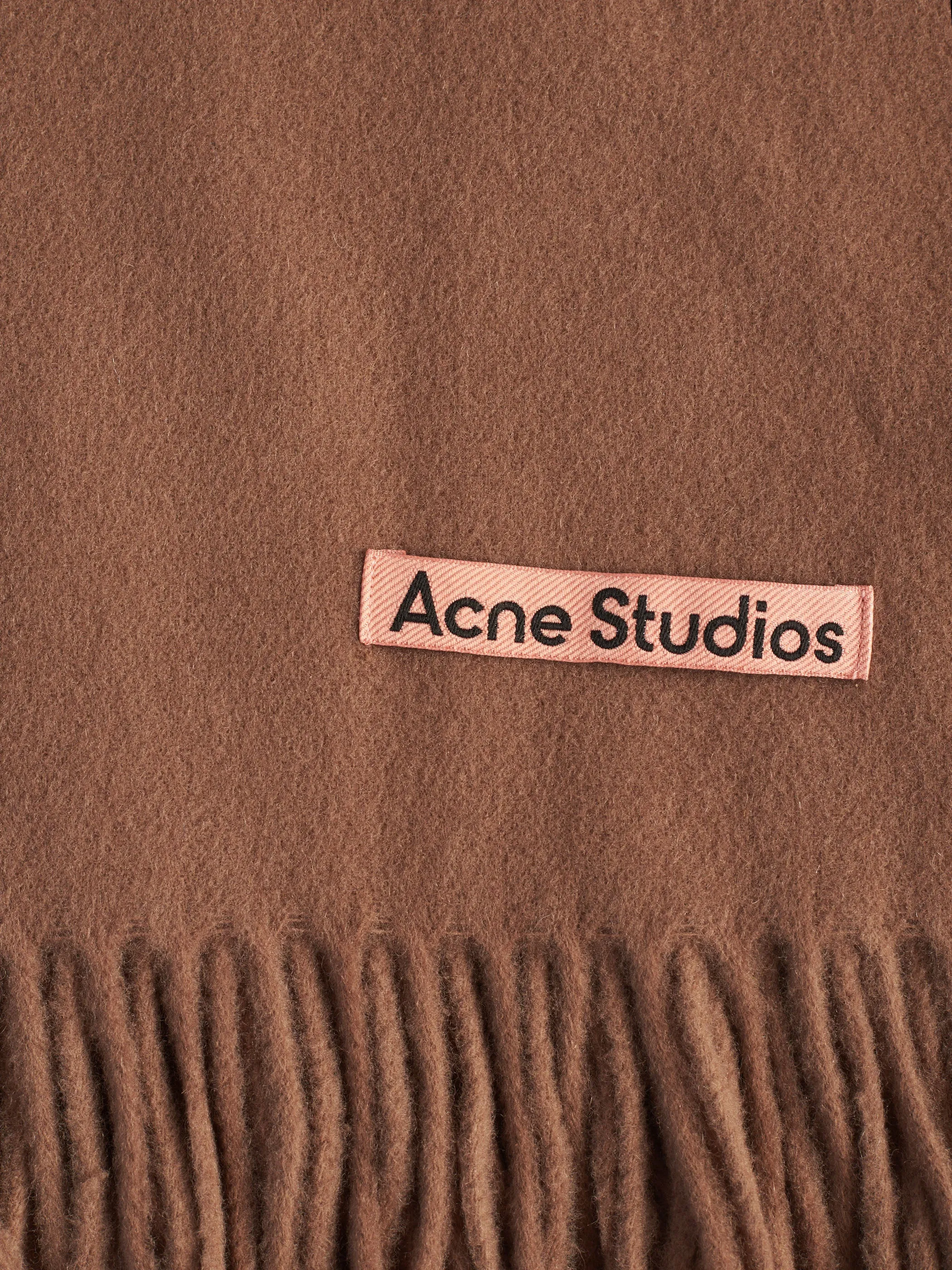 Fringe Wool Scarf - Narrow