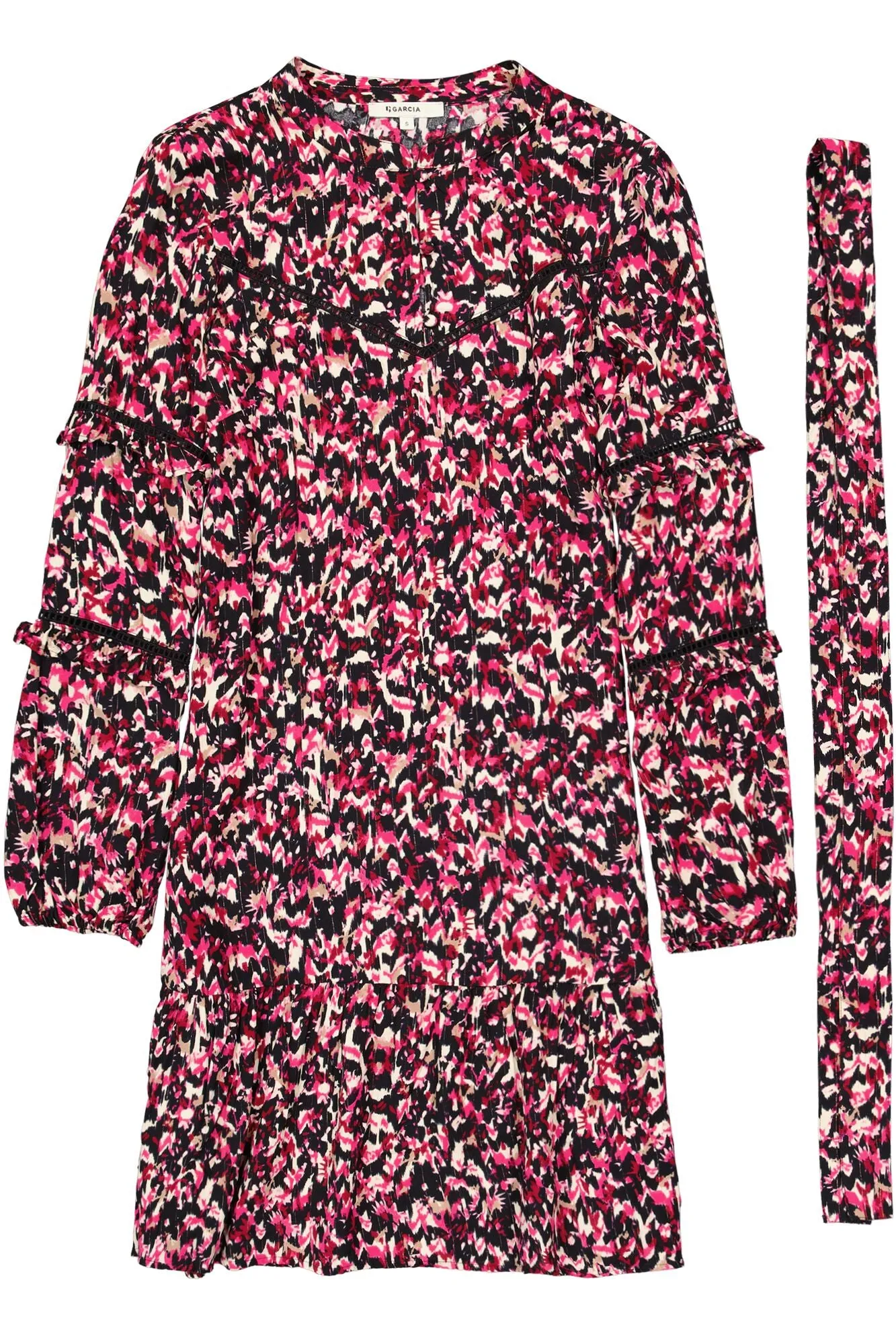 Garcia Megan Midi Dress - Cabernet Print