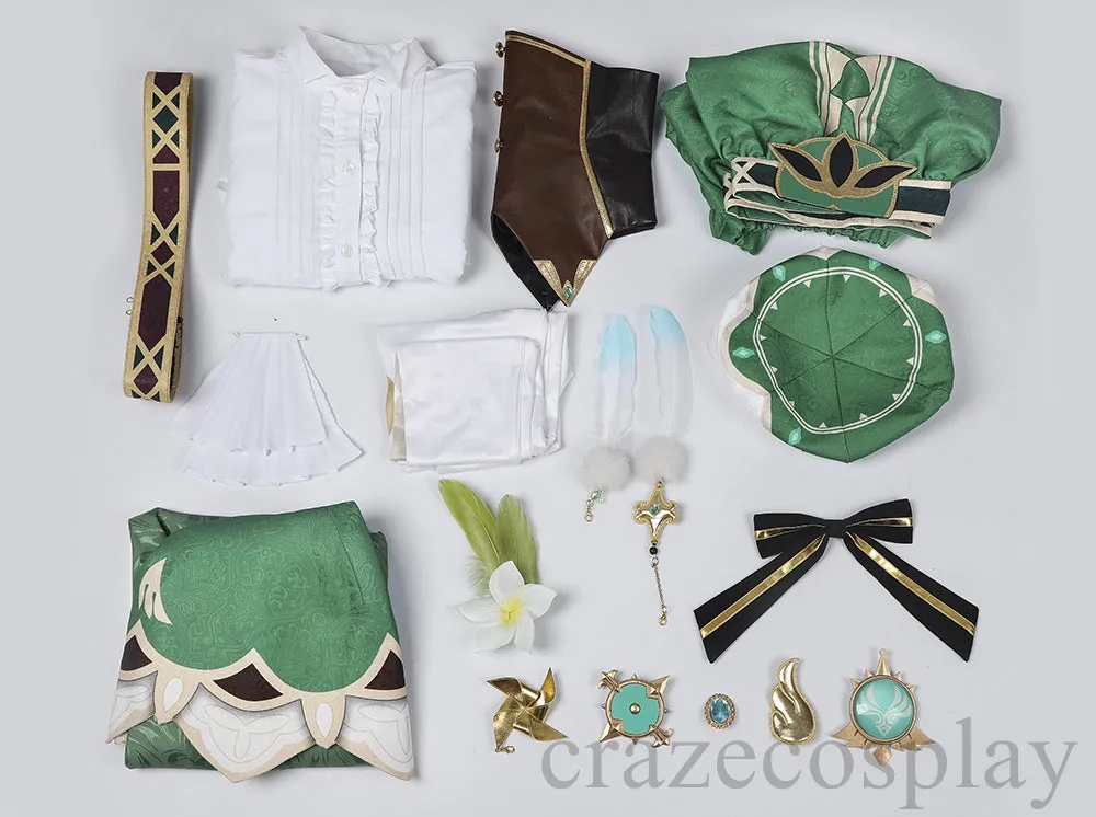 Genshin Impact Venti Cosplay Costume Promotional Edition
