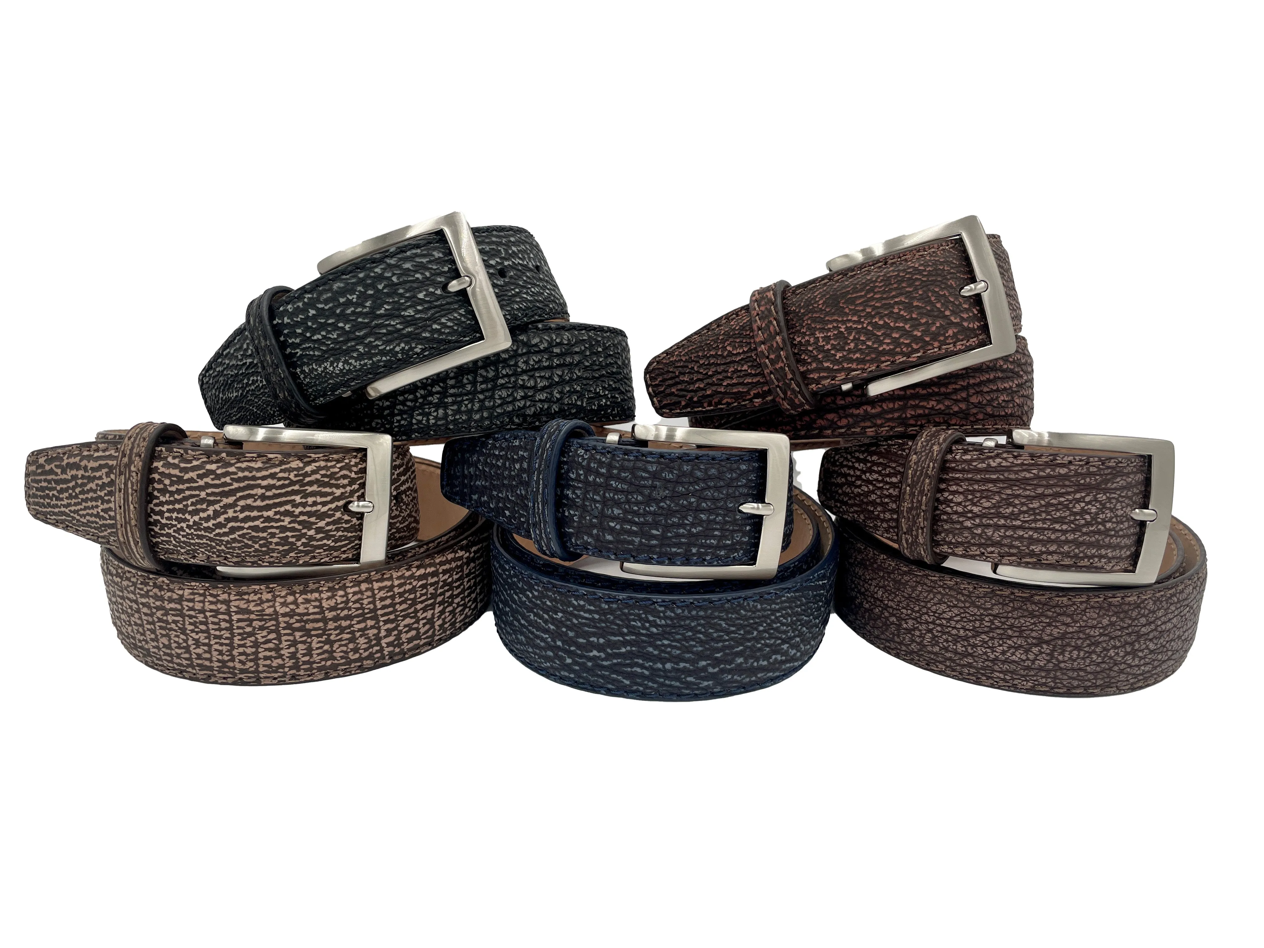 Genuine Shark Skin - Tan -  40MM