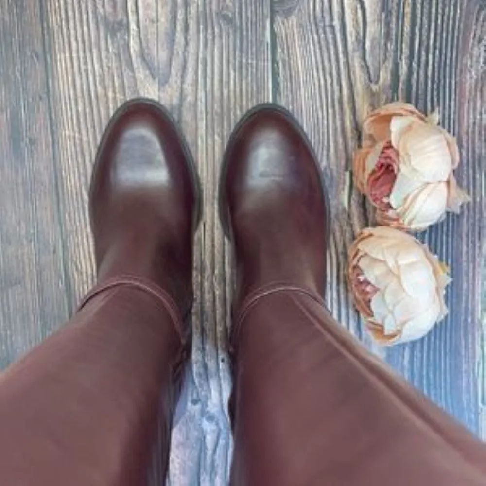 Giani Bernini's Raiven Oxblood Leather boots 8M