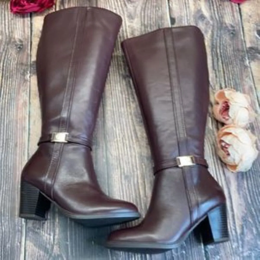 Giani Bernini's Raiven Oxblood Leather boots 8M