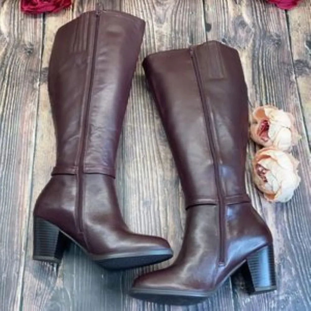 Giani Bernini's Raiven Oxblood Leather boots 8M
