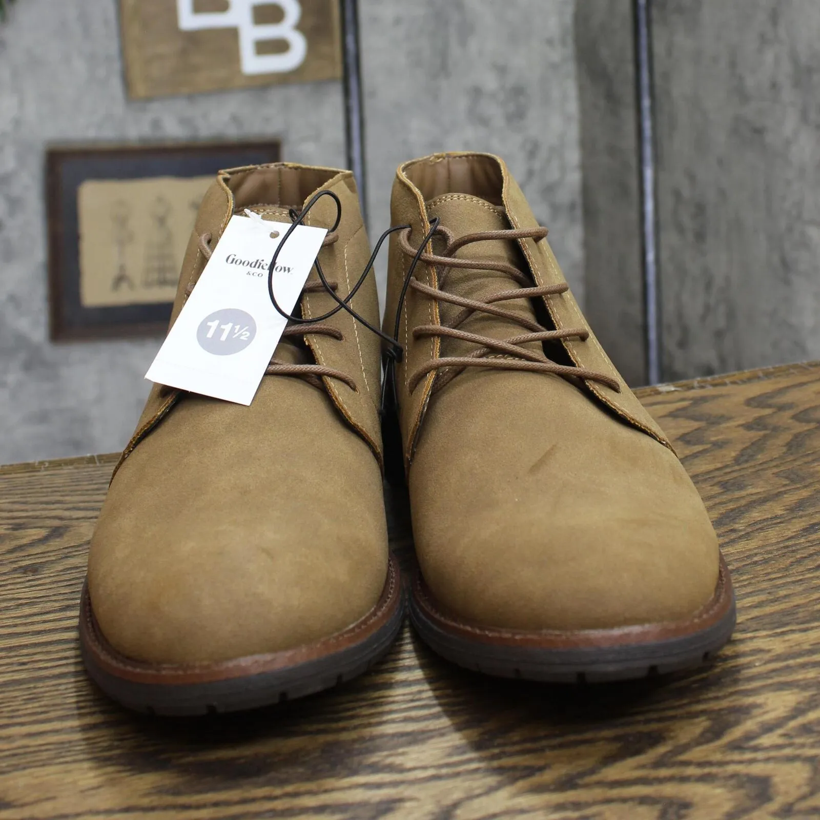 Goodfellow & Co Mens Jerad Chukka Boots 88097788 Walnut Brown 11.5M