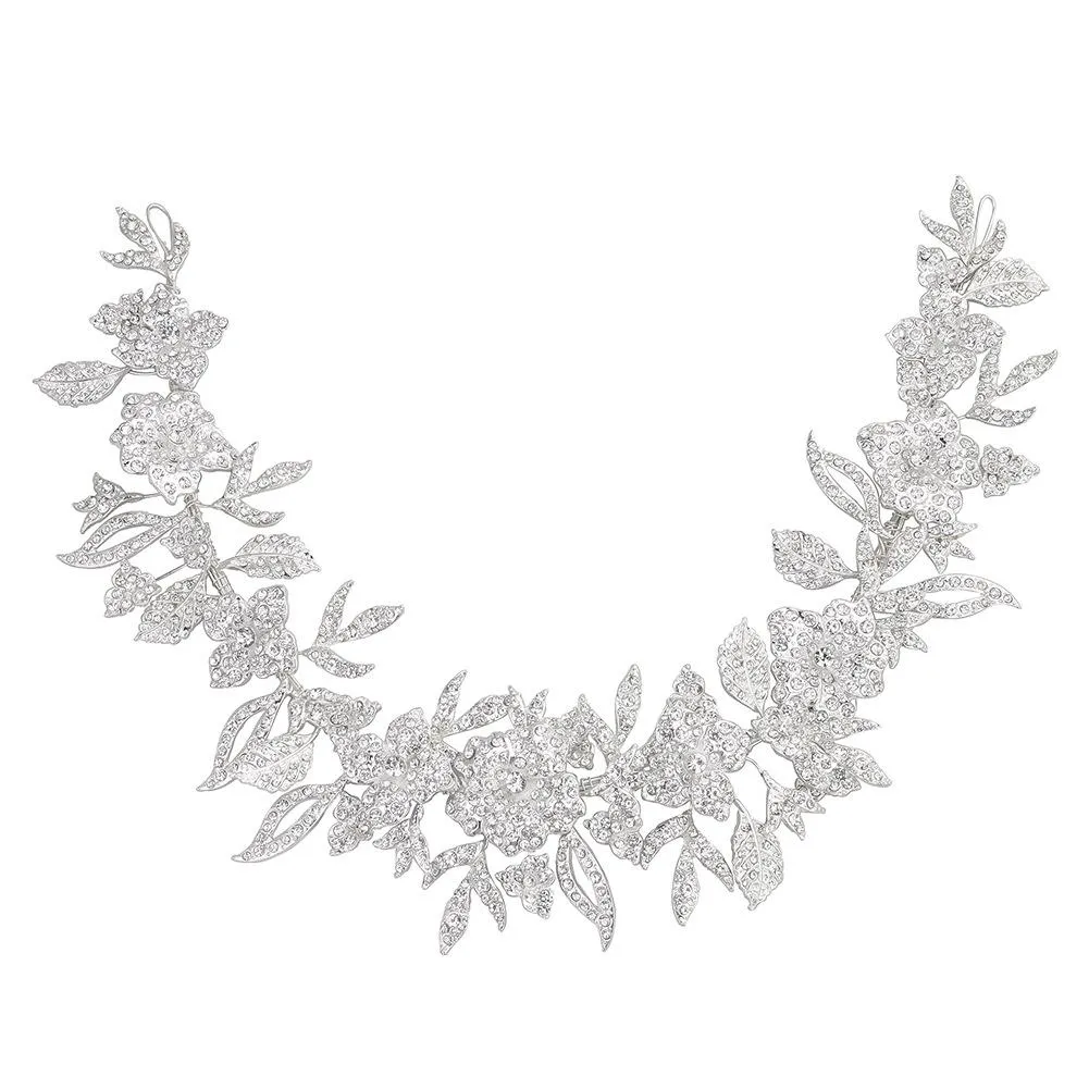 Grace Sashes Handmade Rhinestone Flower Waist Chain For Bridal