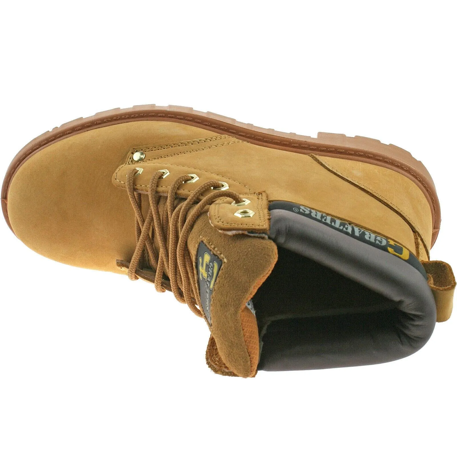 Grafters Steel Toe Safety Work Boots Size Uk 4 - 16 Honey Nubuck M629