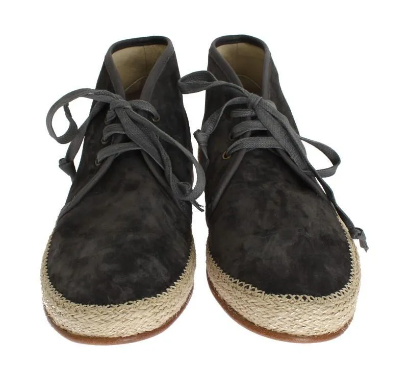 Gray Suede Corrida Chukka Ankle Boots