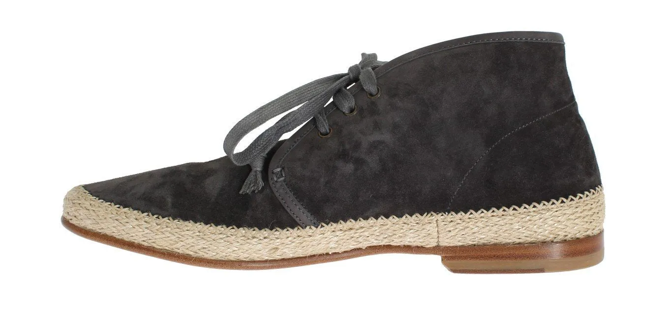 Gray Suede Corrida Chukka Ankle Boots