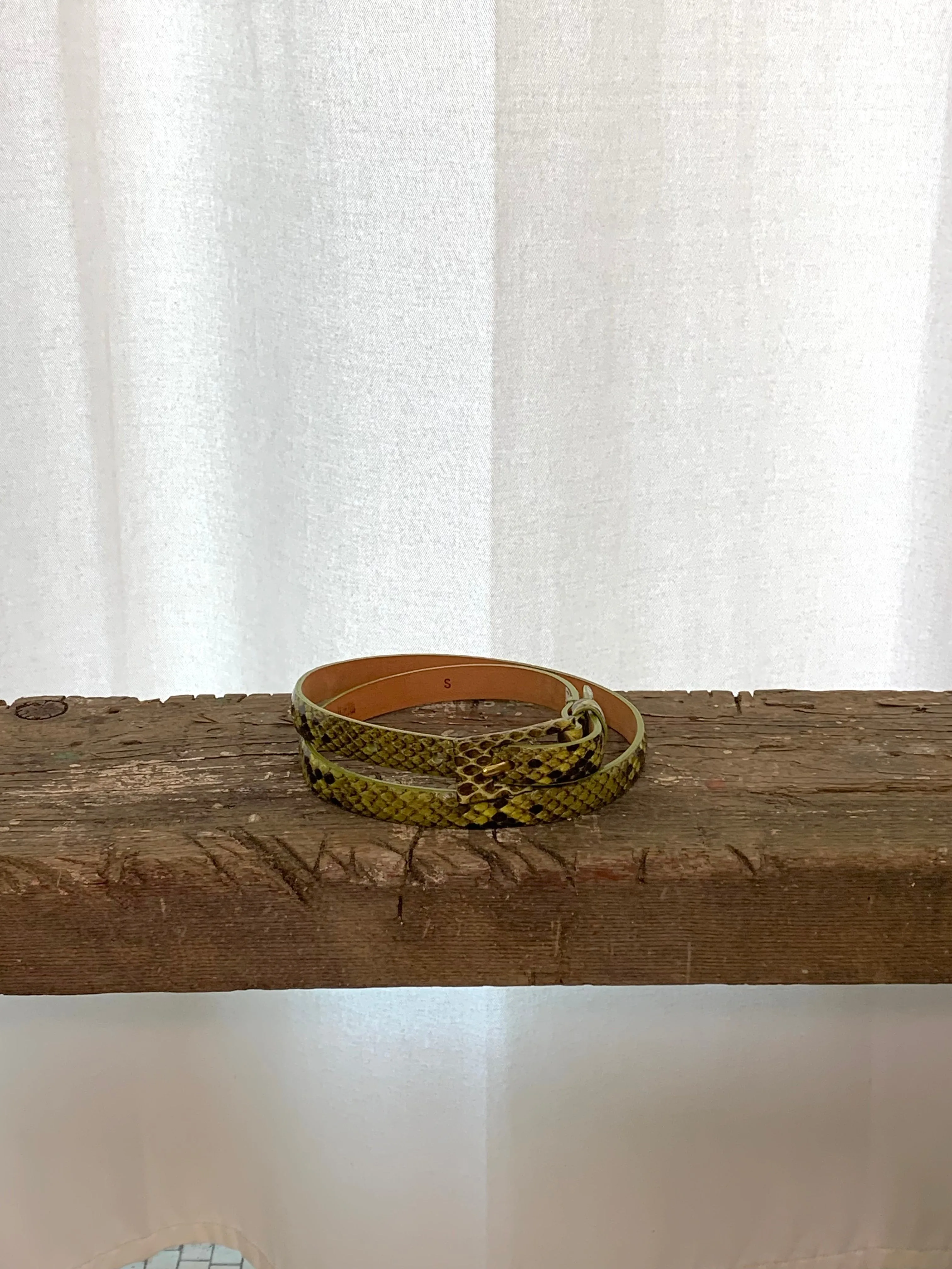 Green python belt