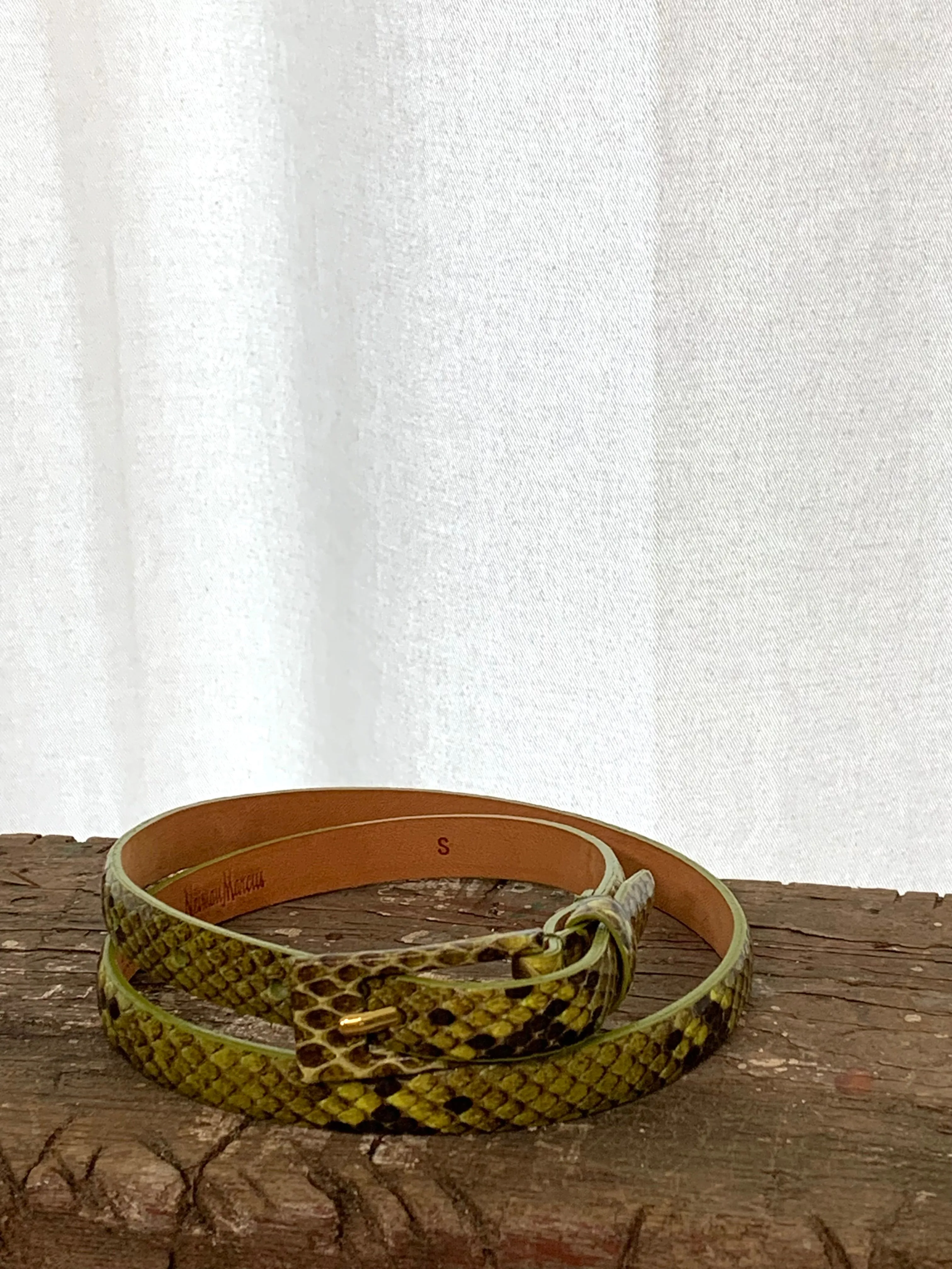 Green python belt