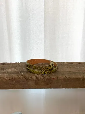 Green python belt
