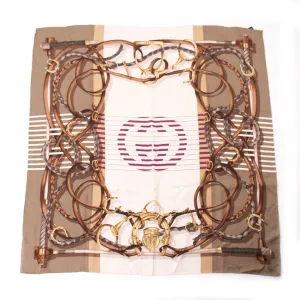 Gucci GG Printed Silk Scarf