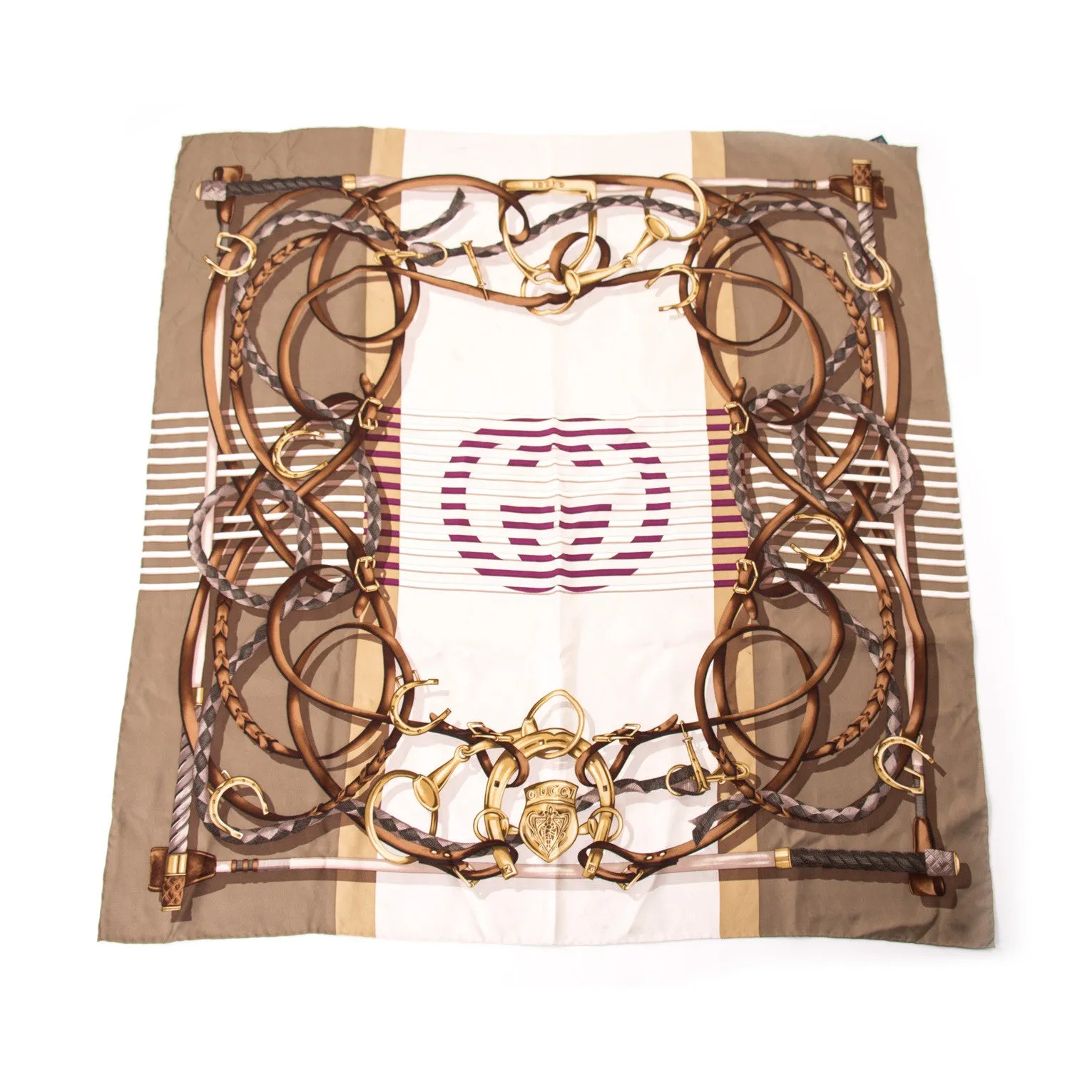 Gucci GG Printed Silk Scarf