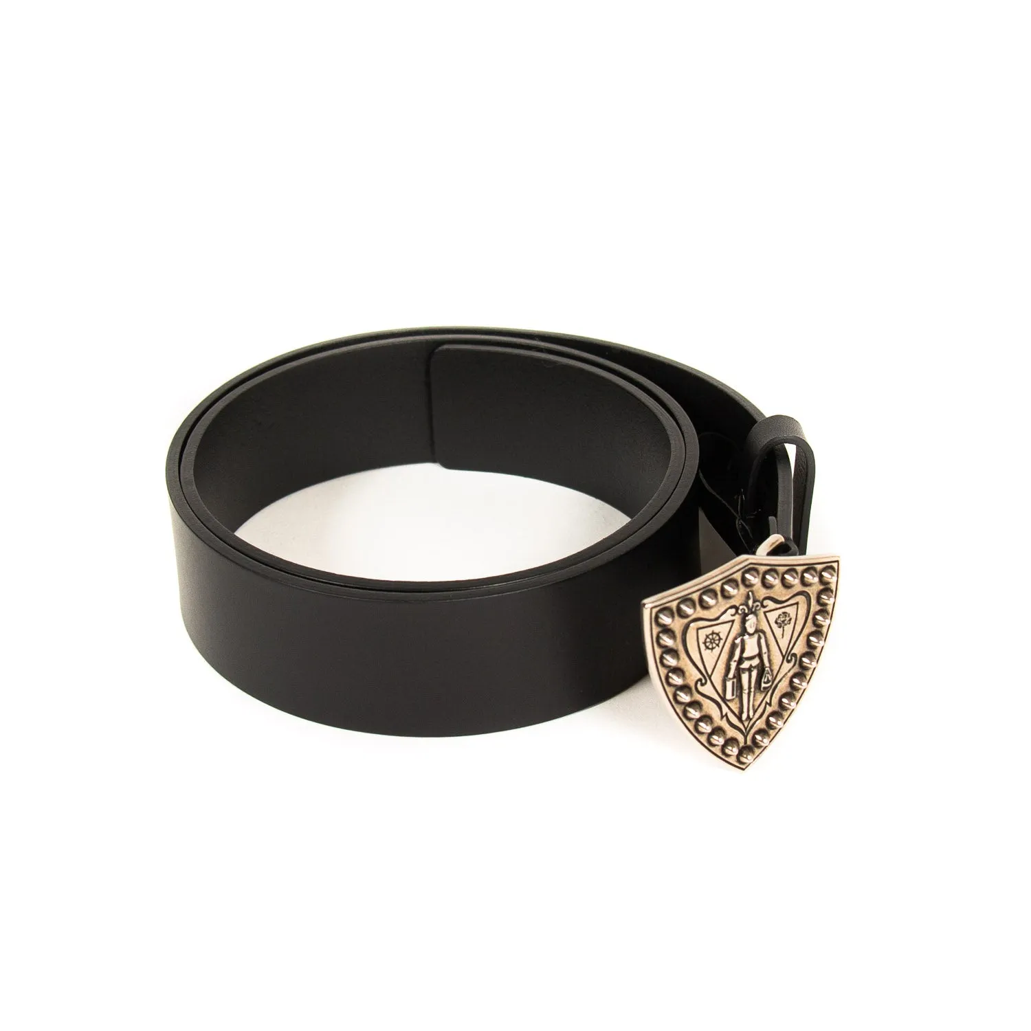 Gucci Shield Metal Leather Belt