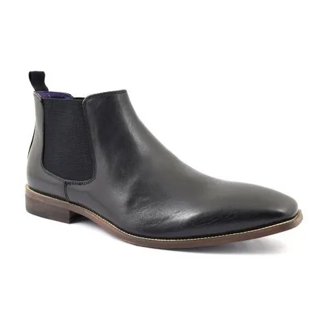 Handmade Black Leather Chukka Boots for Men