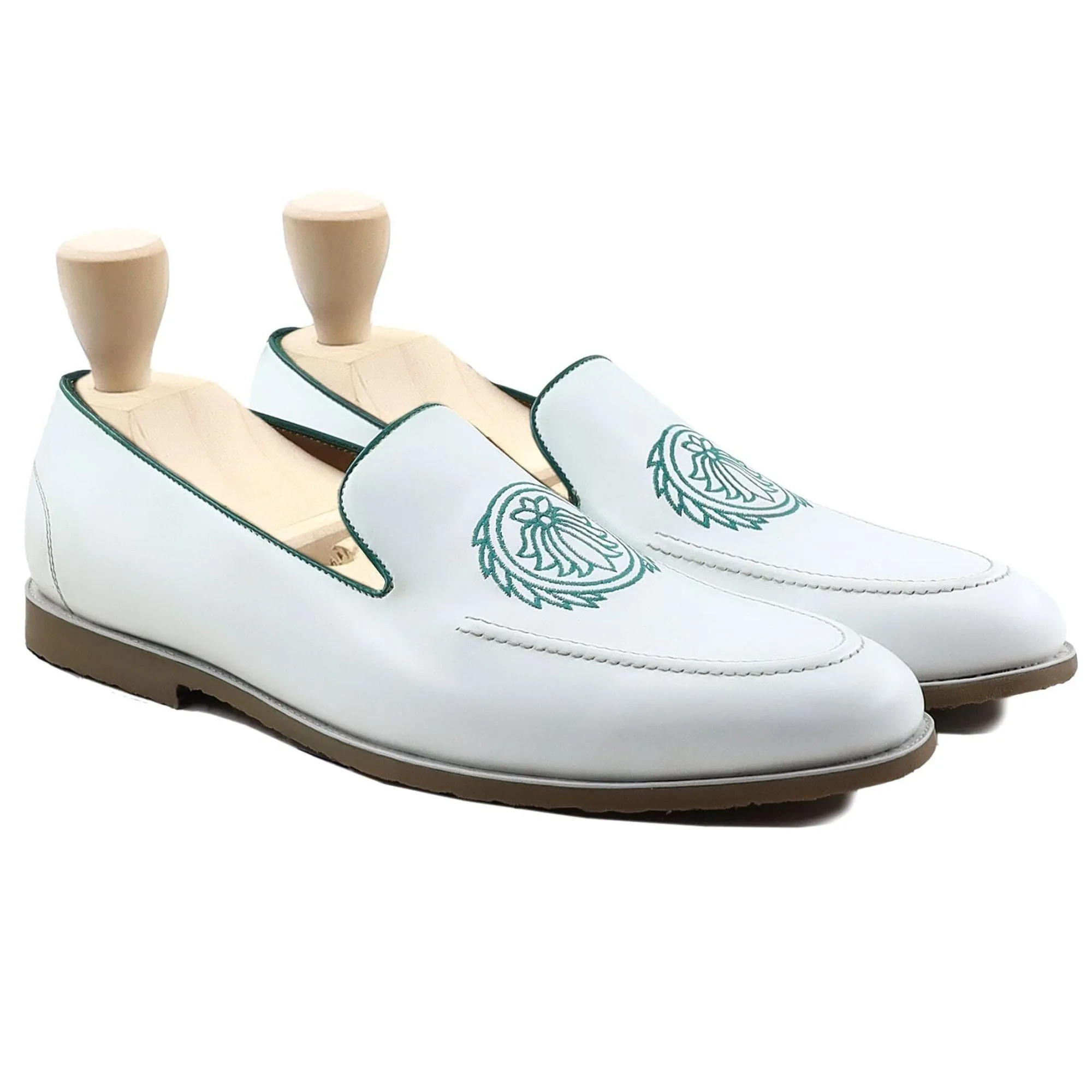 Handmade Custom Calf Leather Mens Loafers