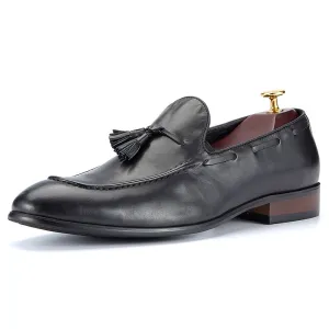 Handmade Full Grain Leather Tassel Loafers