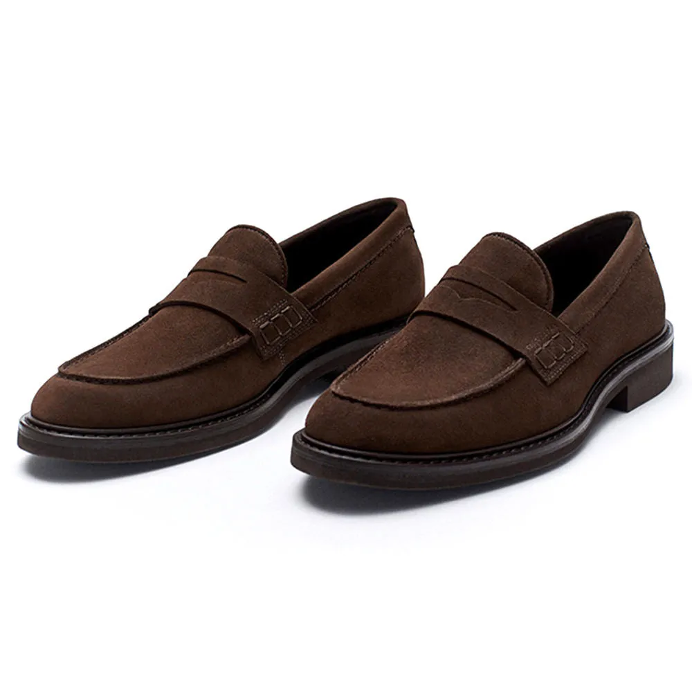 Handmade Full Grain Suede Classic Slip-On Loafers