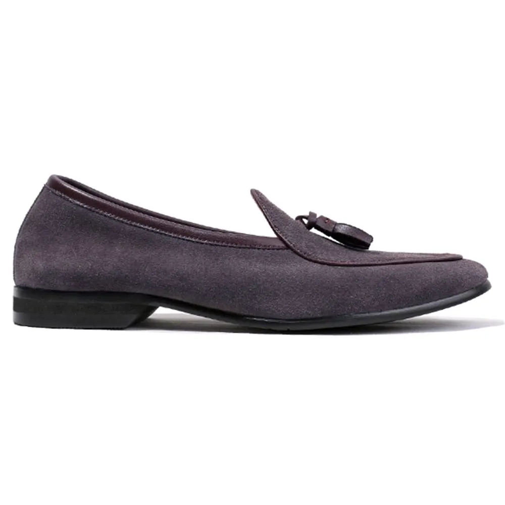 Handmade Full Grain Suede Slip-On Loafers for Men