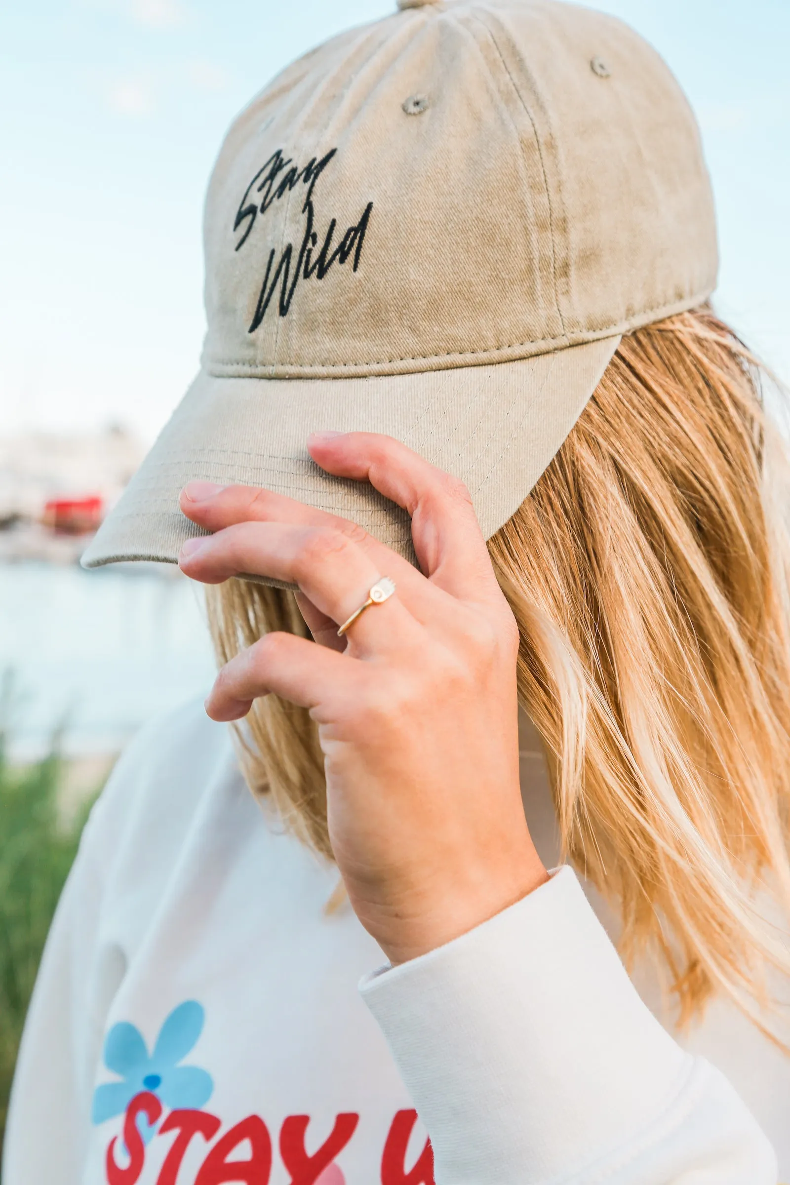 Handwritten Stay Wild Hat