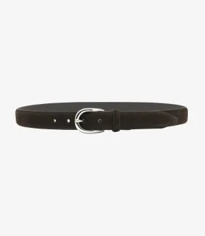 Harry Belt Dark Brown Suede