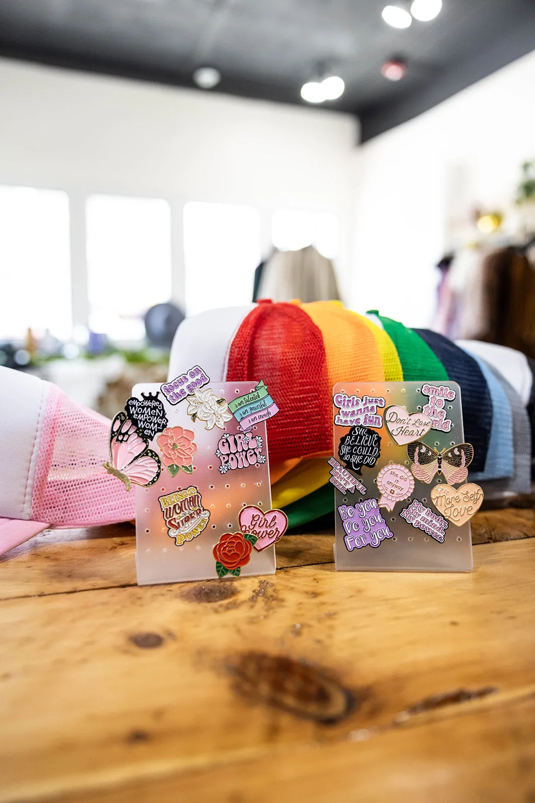 hat bar pins