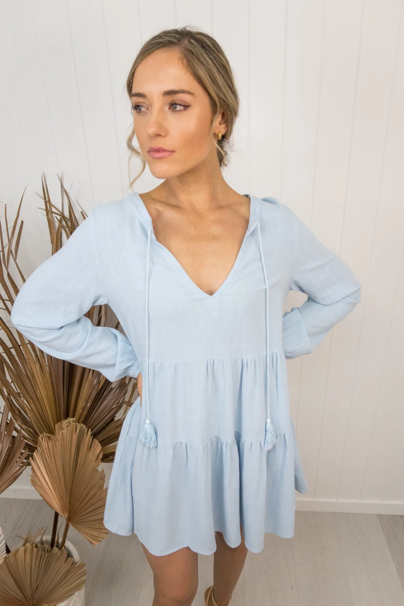 Haven Dress -Light blue
