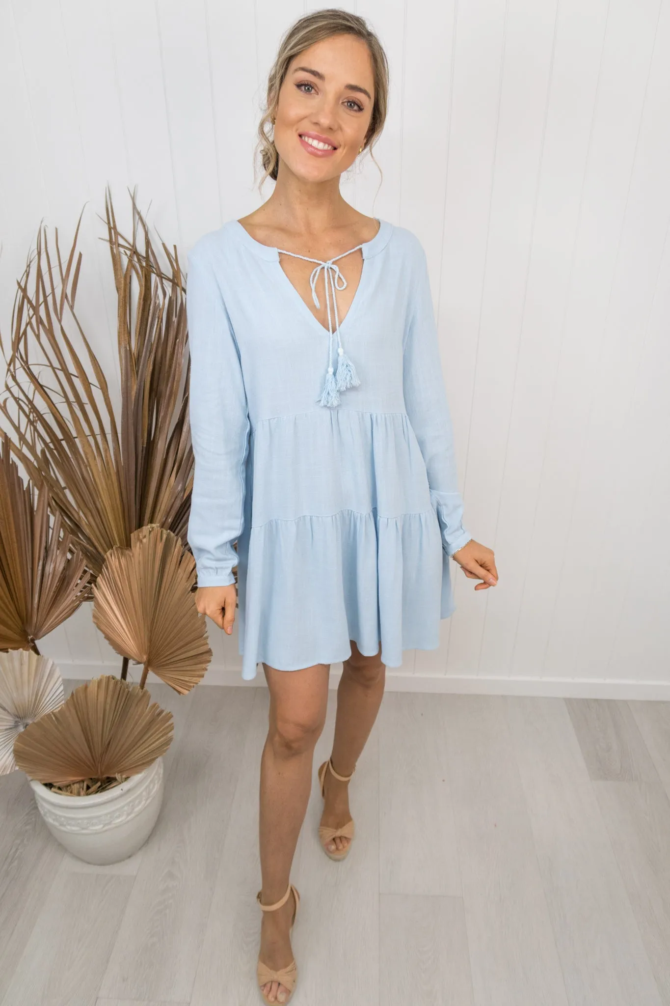 Haven Dress -Light blue