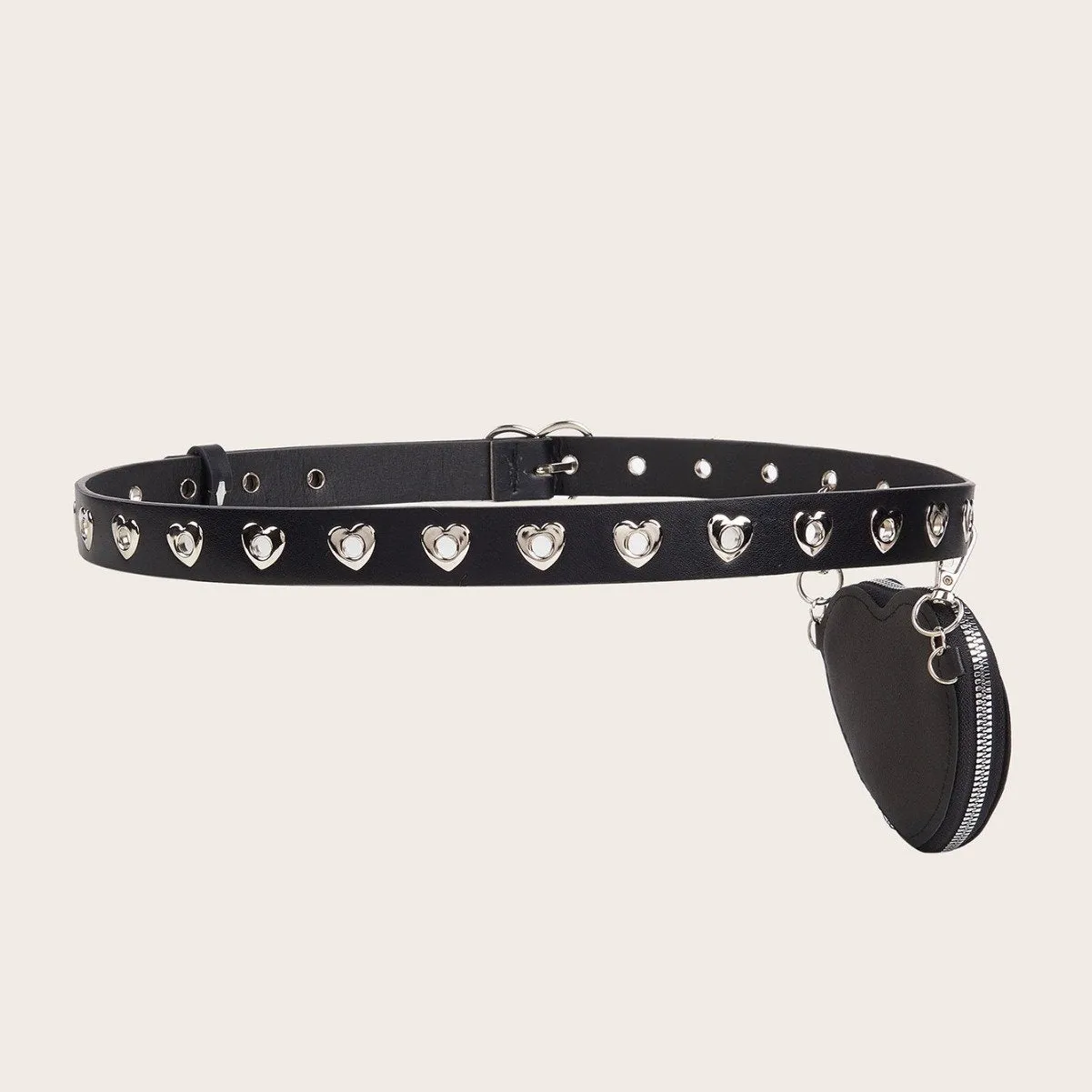 Heart hollow out bag adjustable belt