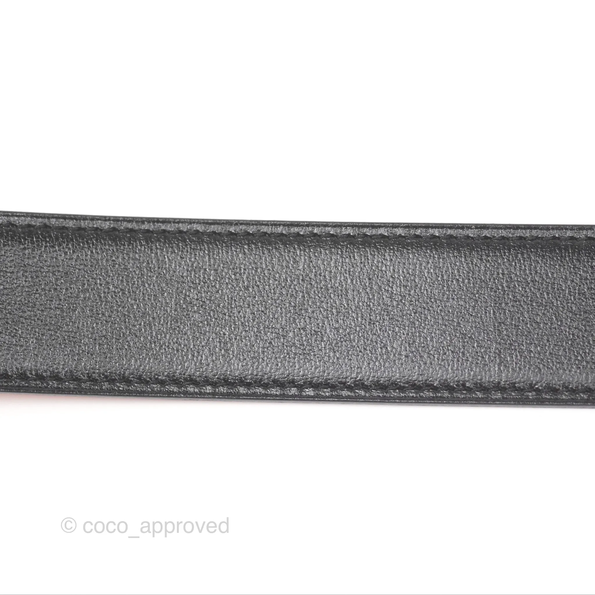 Hermès H Speed Belt Buckle & Reversible Leather Strap Black Silver Hardware 32mm
